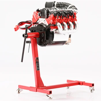 Universal Rotatable จําลอง V8 มอเตอร์เครื่องยนต์บํารุงรักษาซ่อมขาตั้งสําหรับ 1/10 RC รถ SCX10 เครื่องมือ