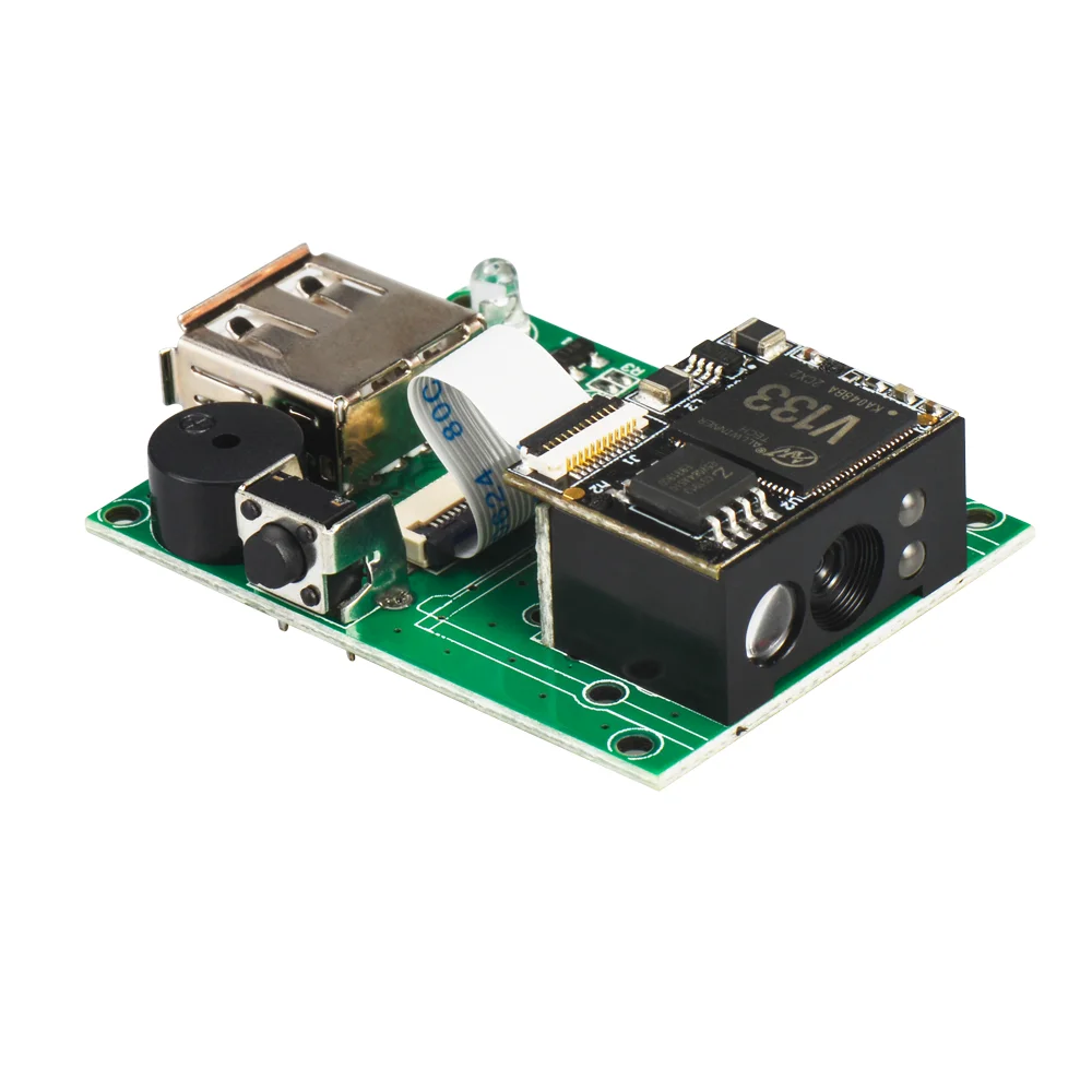 Imagem -05 - Yhdaa Arduino 2d Mini Raspberry pi Scanner de Código de Barras Incorporado 1d qr Módulo Leitor de Código de Barras com Relação Rs232 Usb Ttl Micro Usb
