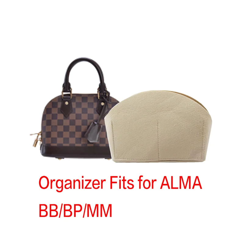 For Alma BB bag Insert Organizer Makeup Small Handbag Organize Inner Purse Portable Cosmetic bing Shell bag organizer Christmas