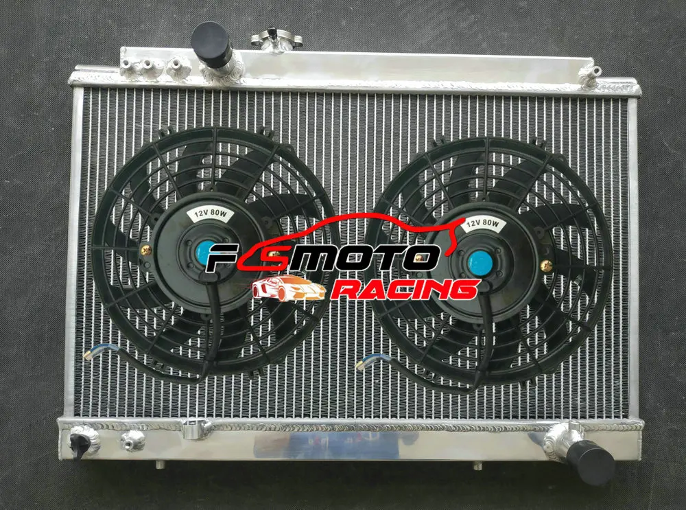 3 Row Aluminum Radiator + Fans For Toyota Supra MK3 JZA70 A70 3.0L Turbo MT 7MGTE 7MGE MA70 1986-1992 1987 1988 1989 1990 1991