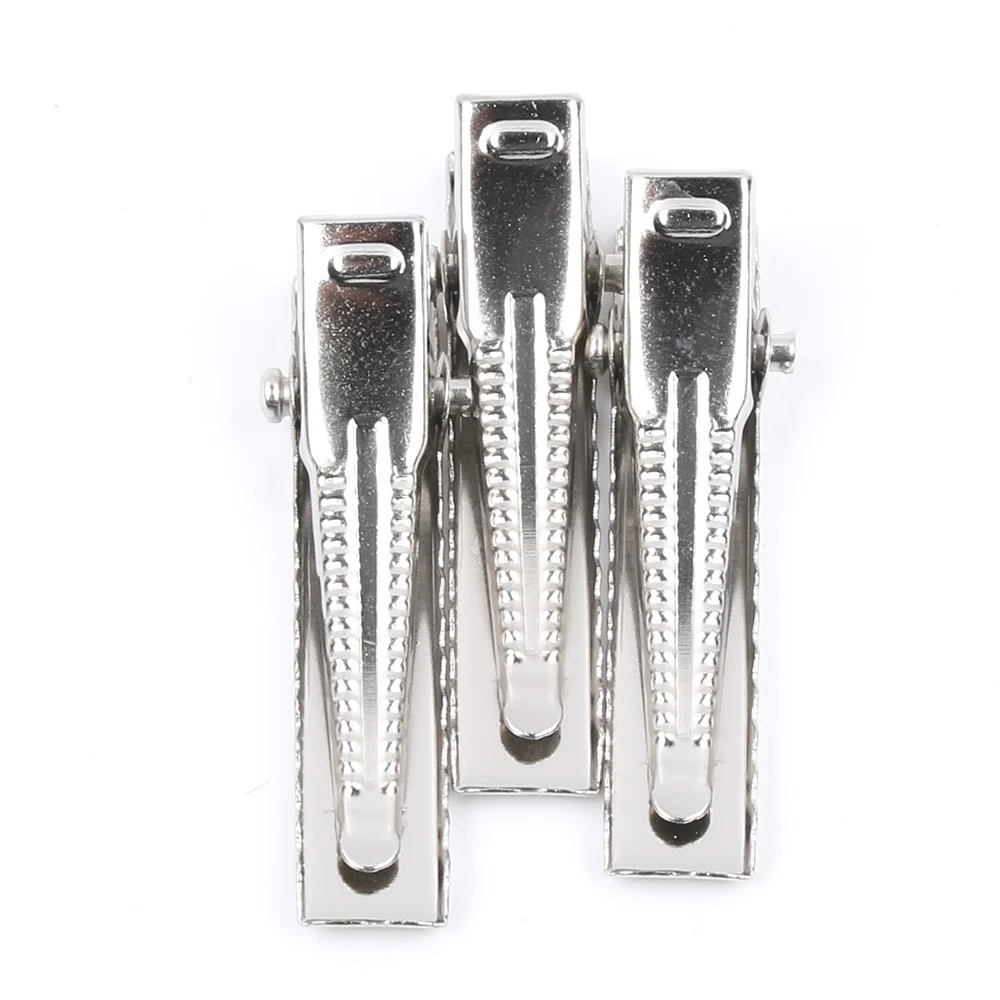 50/100pcs Flat Metal Single Prong Alligator Hairpin Clip Barrette for Bows DIY Hair Clips Jewelry Making Accessories