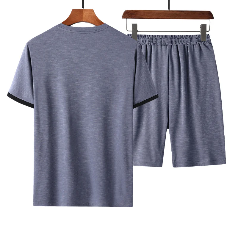 2021 nuovi pantaloncini sportivi da uomo T-shirt Set T-shirt Casual traspirante estiva Set da corsa tuta sportiva da uomo stampata Harajuku di moda