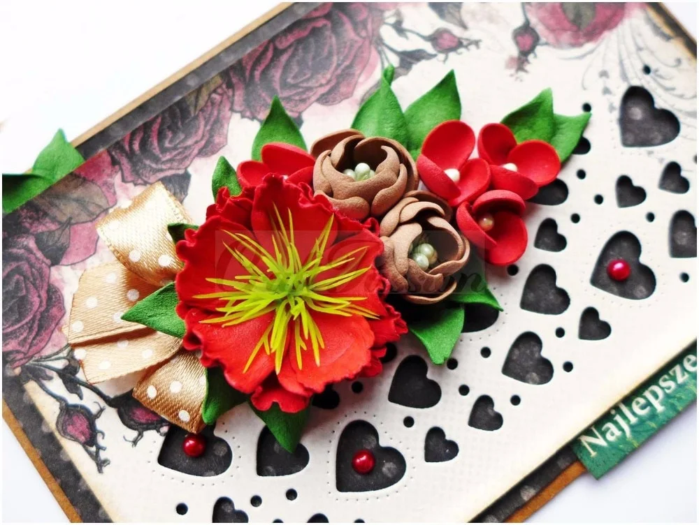 Metal Cutting Dies Cut Die Mold FLOWERS Scrapbook Paper Craft Knife Mould Blade Punch Stencils