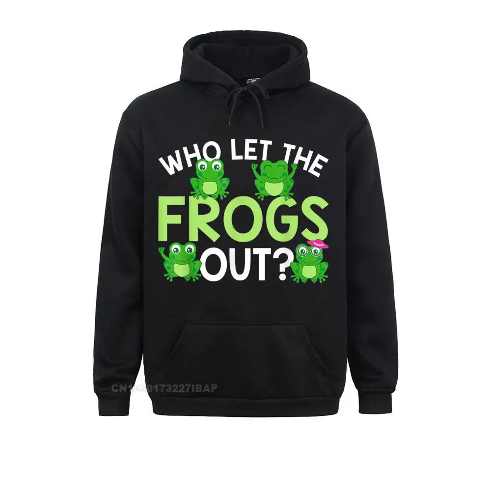 

Who Let The Frogs Out Funny Frog Lovers MM Mens 2022 New Fashion Camisa Hoodies Mother Day Sweatshirts Normcore Hoods