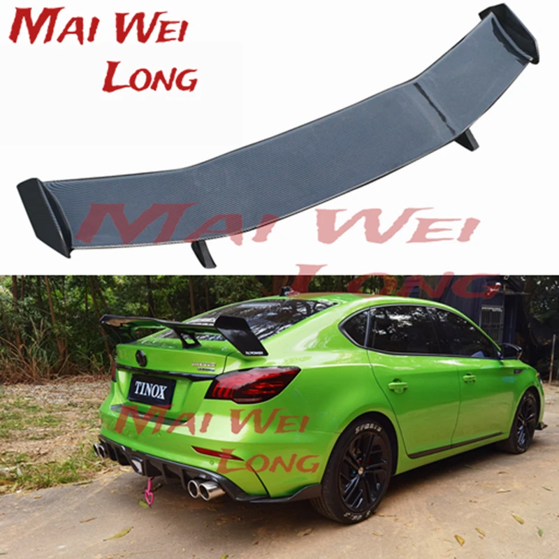 For morris garages MG6 Spoiler RK ABS Material Car Rear Wing Primer Color Rear Spoiler For MG 6 Spoiler 2017-2018