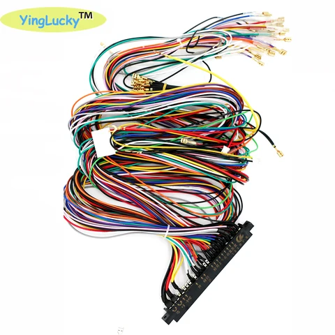 Jamma 28 Pin Arcade Cable Length Wire Harness Joystick Button Connector…