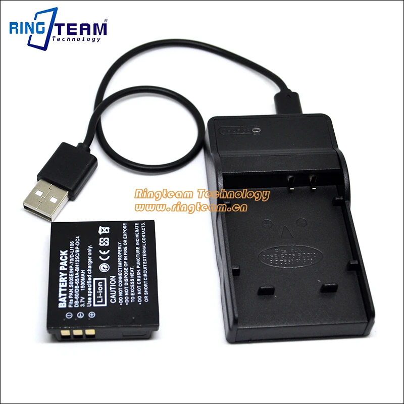 NP-70 Battery + USB Charger (2-In-1) for Fujifilm FinePix F20 F40 fd F45 fd F47 fd F40fd F45fd F47fd Cameras NP70