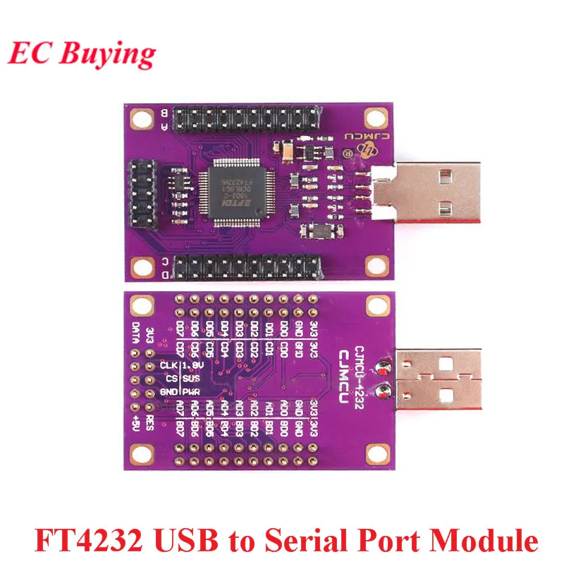 

FT4232 Four-channel USB to Serial Port UART/SPI/I2C/JTAG/RS232 /RS485/RS422 Module 4 Channel FT4232HL CJMCU-4232