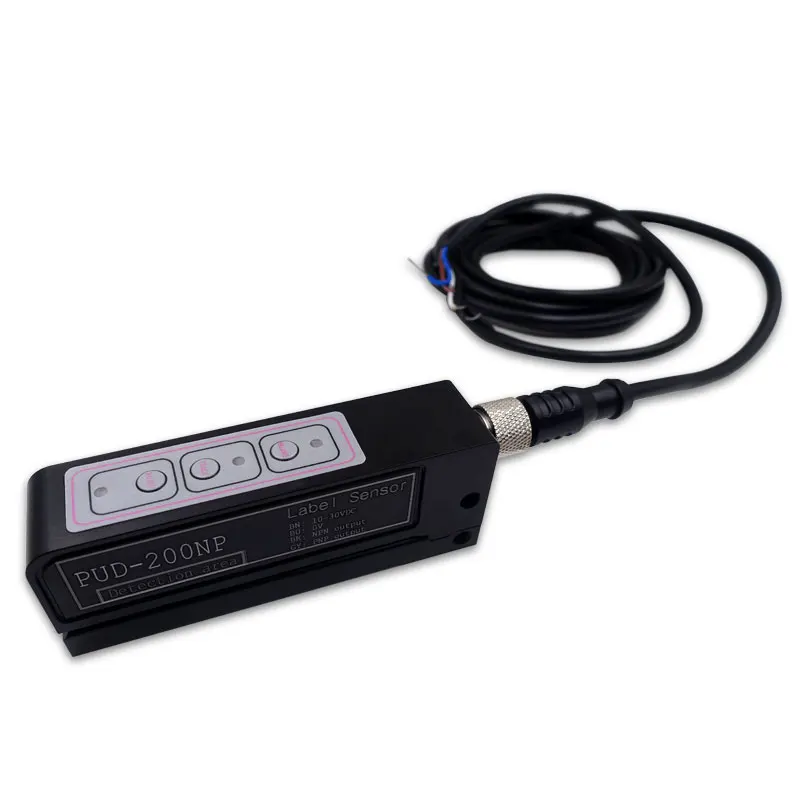 Capacitive transparent label detection sensor PUD-200NP can replace 12/24L FC-4100 can detect transparent labels