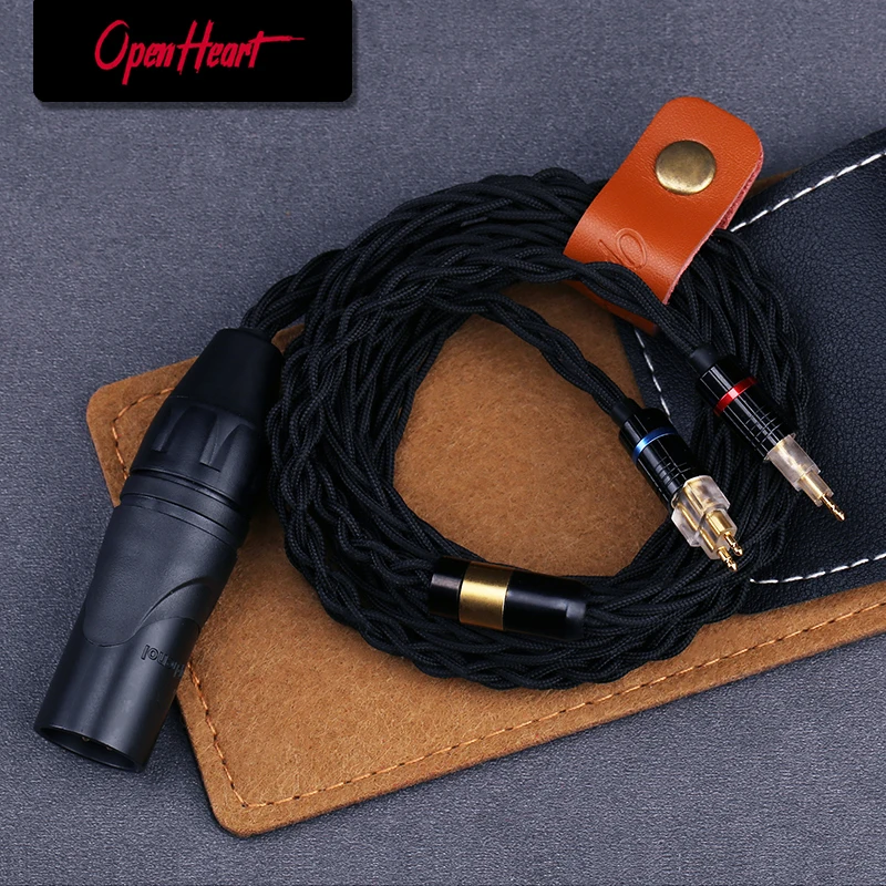 OPENHEART XLR 4.4mm 2.5mm 3.5mm 6.35mm wysokiej czystości srebrny kabel do Sennheiser HD580 HD600 HD650 hd545 hd565 hd535 HD660S HDxxx