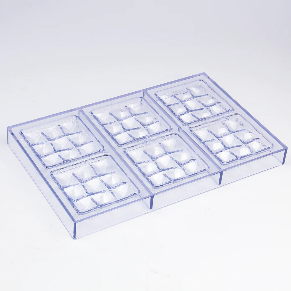 MRF New Plastic Square Pattern Shapes DIY Baking Chocolate Mold CC0085