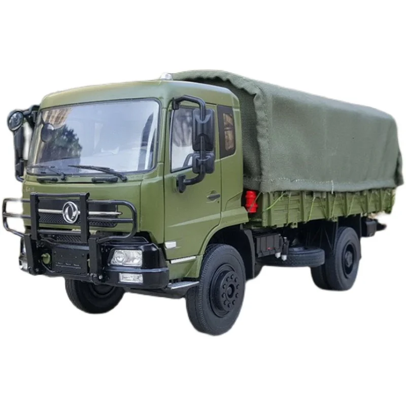 Original Factory 1:24 Dongfeng Tianjin Diecast Military Truck Vehicle 4*4 Model Alloy Off-road Vehicle Soldier Truck Model