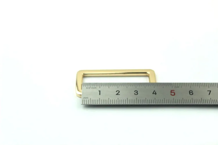 2 inch (inner size) Gold Bronze alloying rectangle Rings strap adjuster 50pcs 3mm thickness