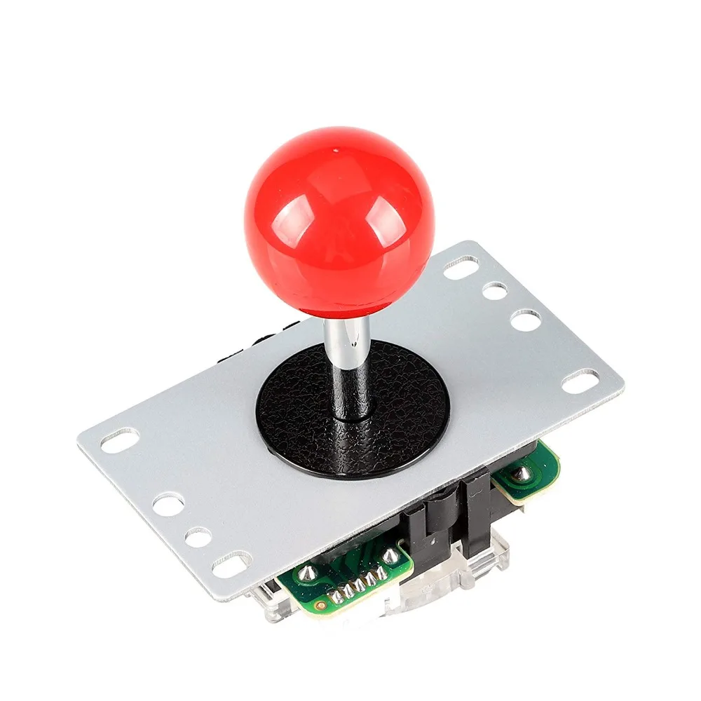 2 PCS Copy Sanwa 5Pin 8Way Joystick With Circuit Board For Arcade Game Console High Quality Multi Color Red Blue Yellow Green