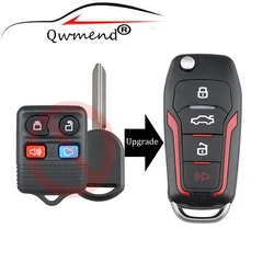 QWMEND CWTWB1U331 Upgraded Smart Car Key for Ford Explorer Focus Edge Escape Ranger Mustang Flex for Mercury 315Mhz 4D63 Chip