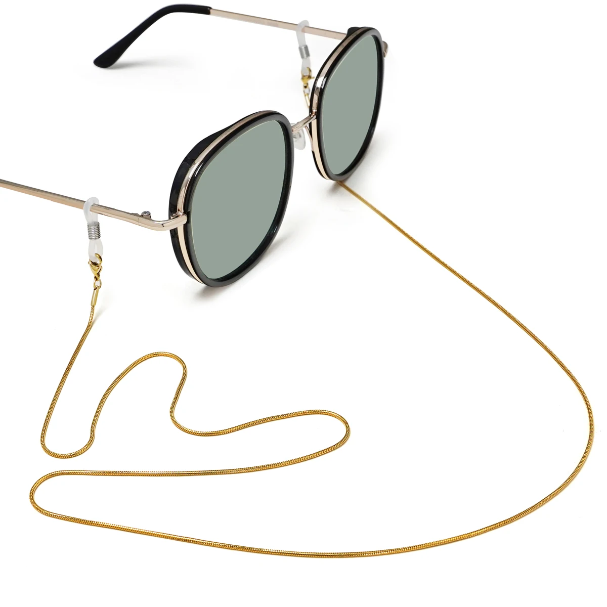 

Eyeglass Chain Gold Color Glasses Chains Necklace Stainless Steel Sunglasses Links Holder Grandfather Chains for Sunglasses Men