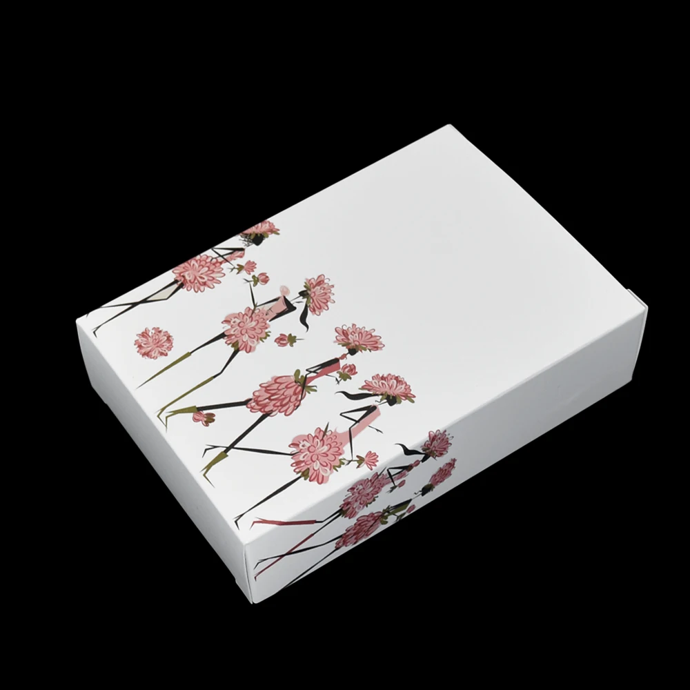 

10pcs 12.8x3.9x18.8cm White Young Girl Kraft Paper Box Gift Boxes Face Mask Packaging Box DIY Gift Craft Paper Packaging Boxes