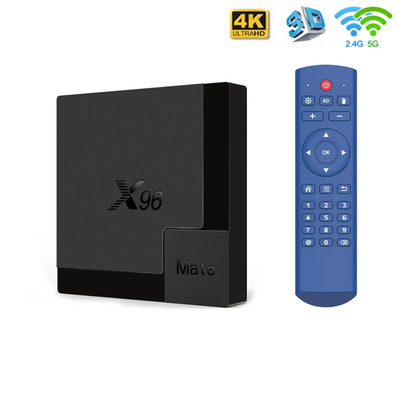 Android 10.0 X96 Mate Smart TV BOX Allwinner H616 Bluetooth 5.0 4GB RAM 32G/64G 2.4G-5G Dual Wifi 4K HD Google Play Set Top Box