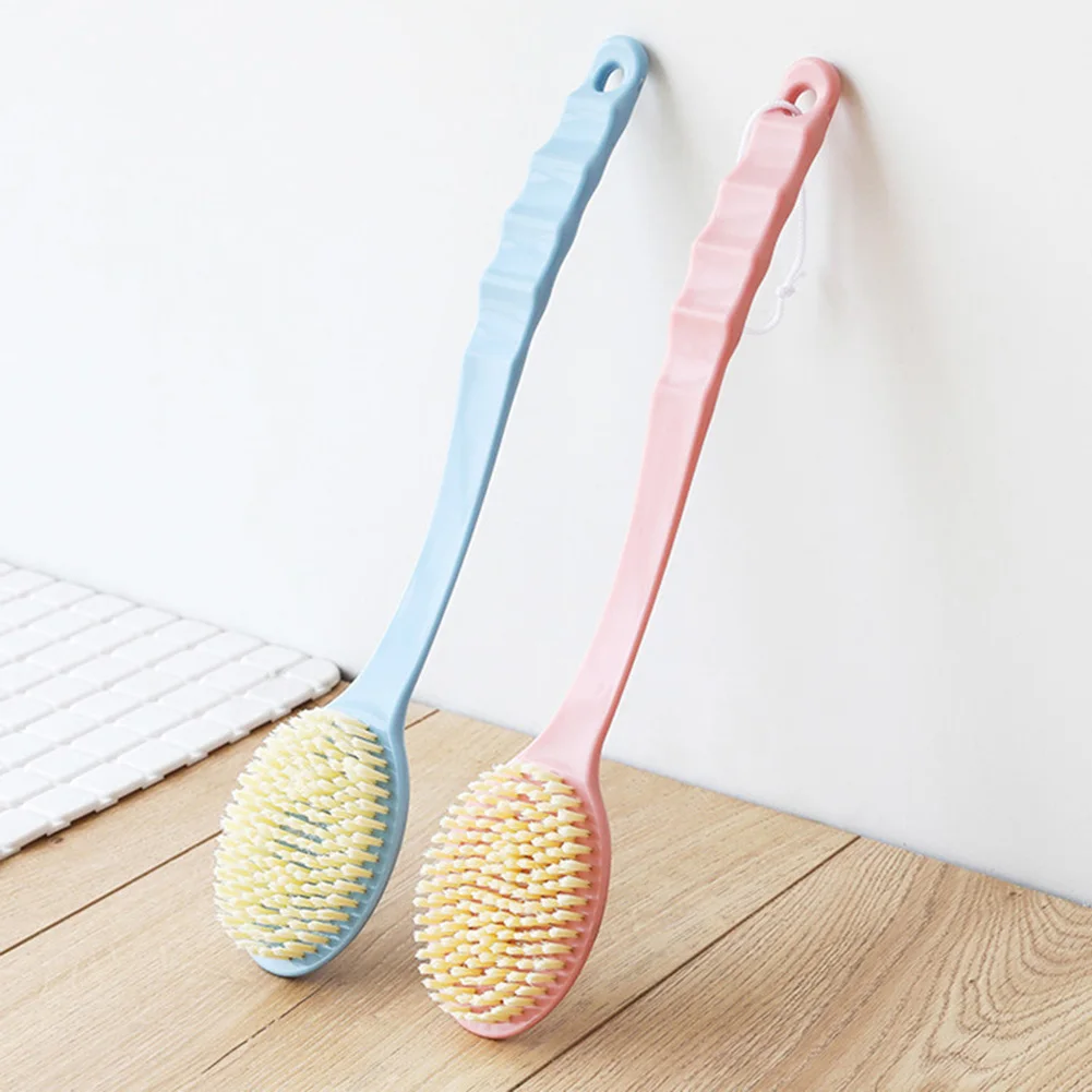 1Pc Manual Long Handle SPA Bath Exfoliating Brush Body Shower Back Massage Scrubber Щетка для душа