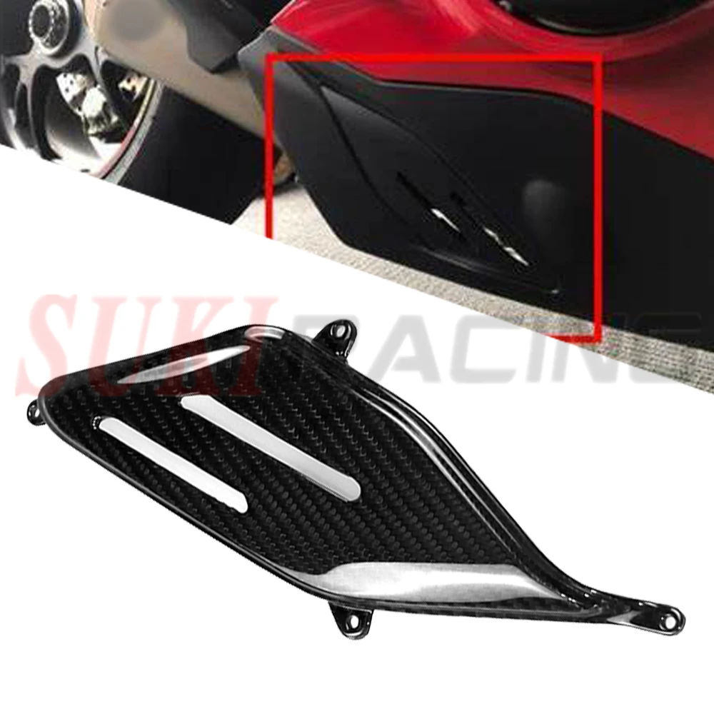 

Carbon Fiber For DUCATI PANIGALE V4 V4S V4R 2018-2020 Motorcycle Belly Pan Side Panel Lower Decorative Pad