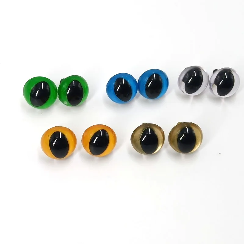 

50pcs Of 15mm 5color Plastic Safety Eyes /cat Toy Eyes Accessories Amigurumi Animals Eyes With Washers