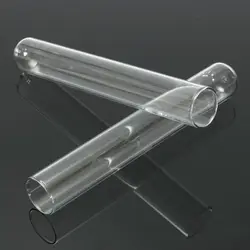 5 pieces of transparent Glass Test Tubes with U-shaped Bottom for School/Laboratory Glassware,Heat resistance, stability