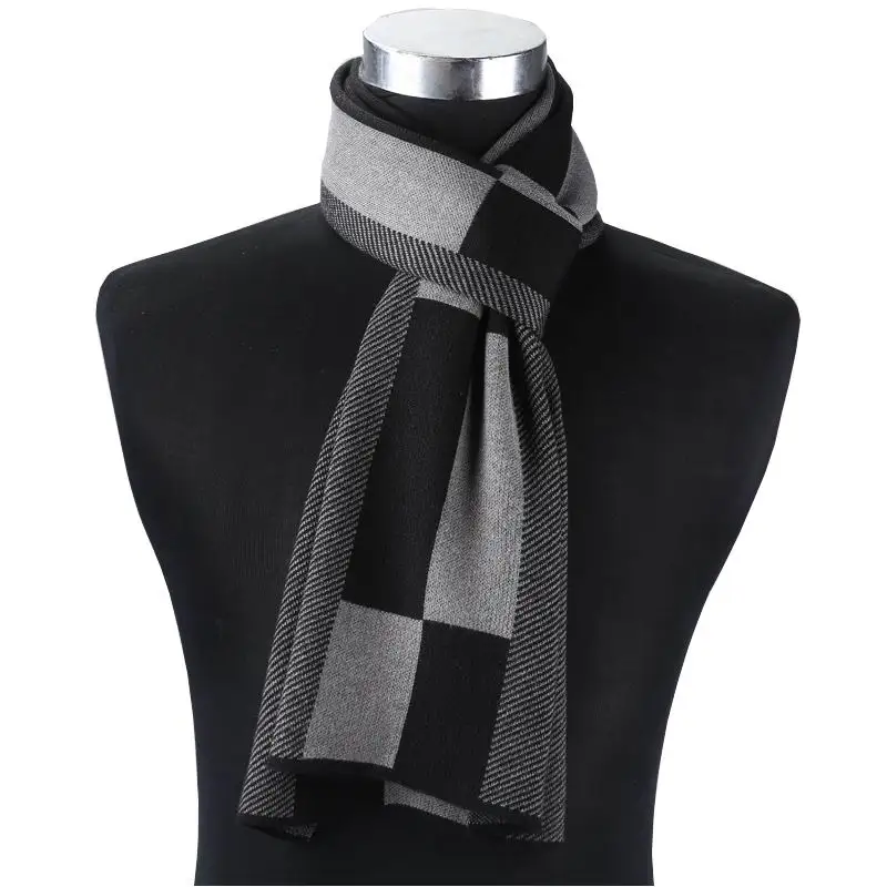 2020 new arrival winter fashion plaid scarf men  001