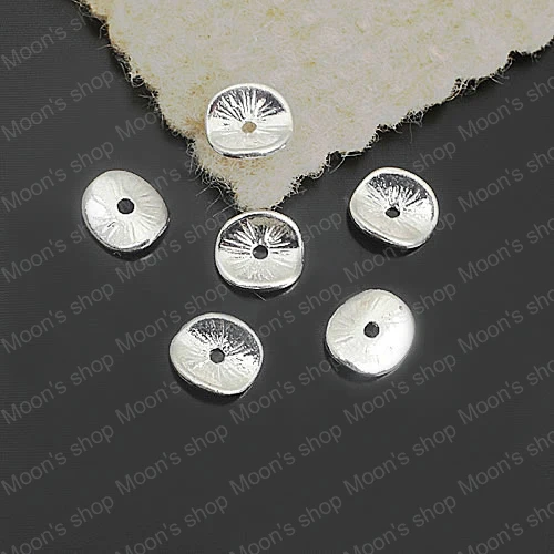 Wholesale 9*8mm/15*14mm Silver color Curved Round Alloy Spacers Diy Fashion Jewelry Findings Accessories (JM3335)