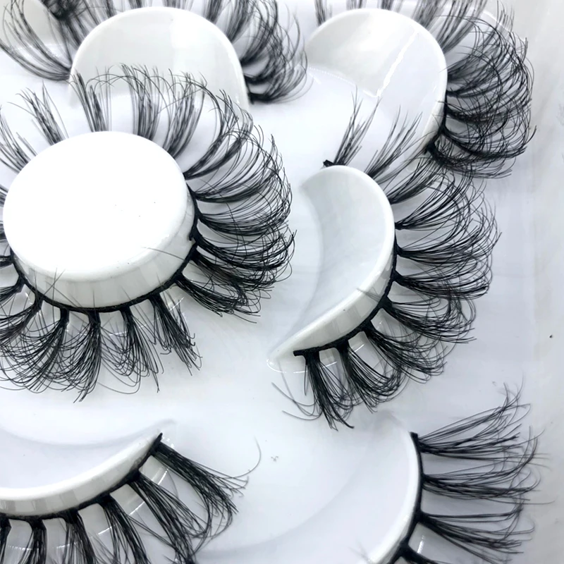 5 Paar flauschige Wimpern 8–25 mm 3D-Nerzwimpern lange dicke natürliche falsche Wimpern Großhandel Wimpern Anbieter Make-up Nerzwimpern – Detail 22
