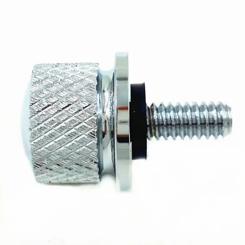 Chrome Knurled Seat Bolt for Harley Sportster Dyna Touring King Streetbob 1200