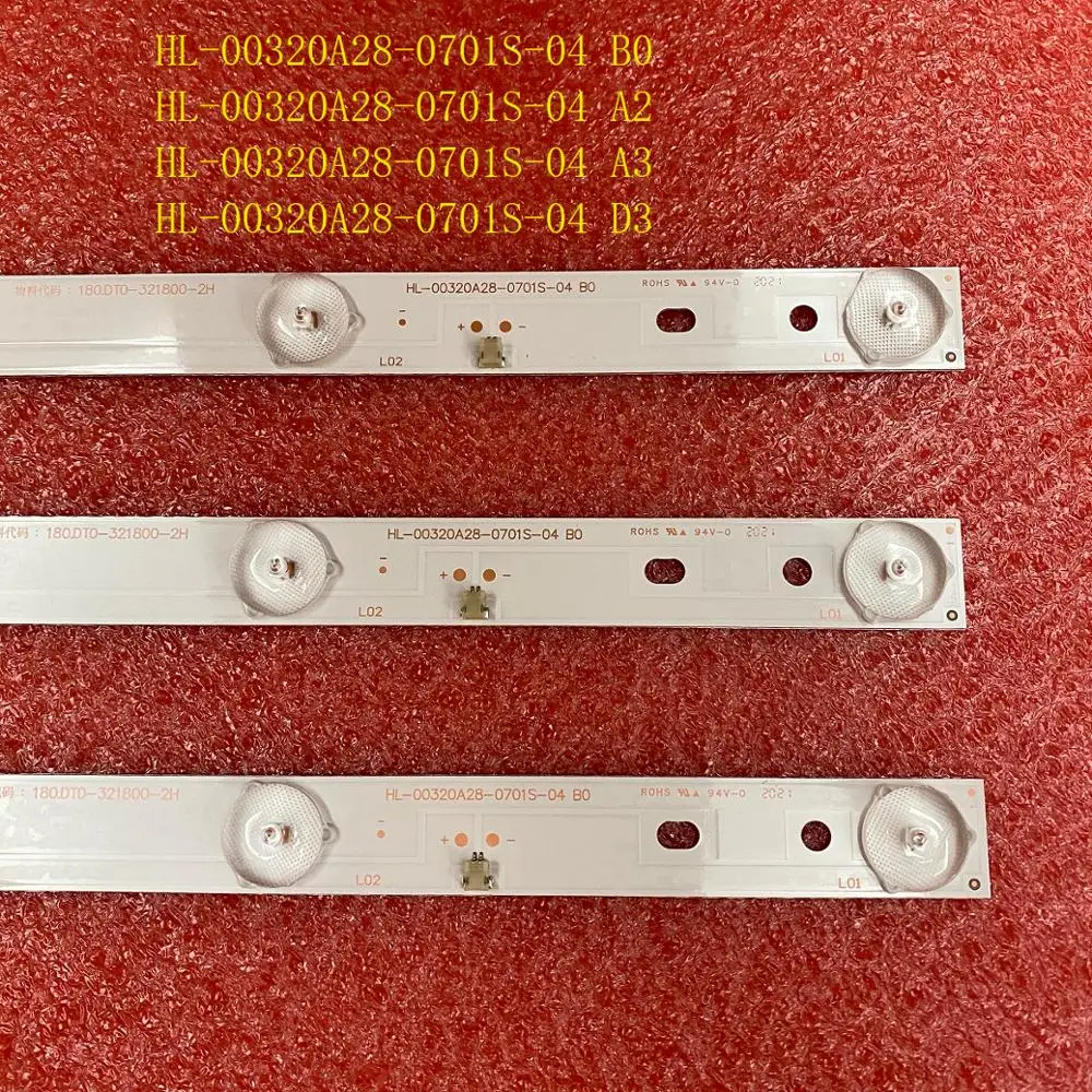 3pcs LED Backlight for LE-3222 CX315DLEDM TV 32LEM-1009 32LEM-1007/T2C 180.DT0-32D900-0H LE-32D7 HL-00320A28-0701S-04 B0 A2 A3