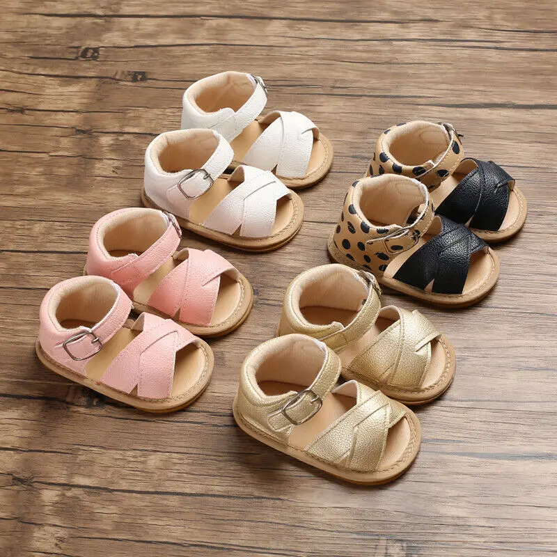 Breathable Summer Baby Kid Boy Girl Sandals Prewalker Newborn Leather Soft Sole Crib Shoes Cute Lovely Baby Shoes