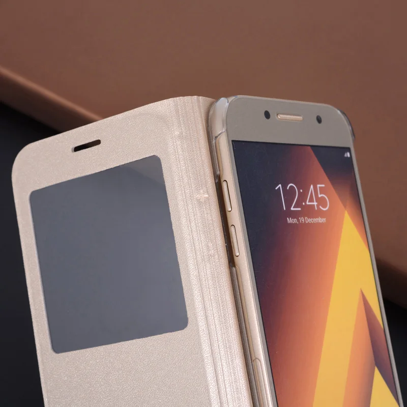 Flip Cover Leather Phone Case For Samsung Galaxy A3 A5 2017 A7 A 3 5 7 SM A320 A520 A520F A720 A720F SM-A320F SM-A520F SM-A720F