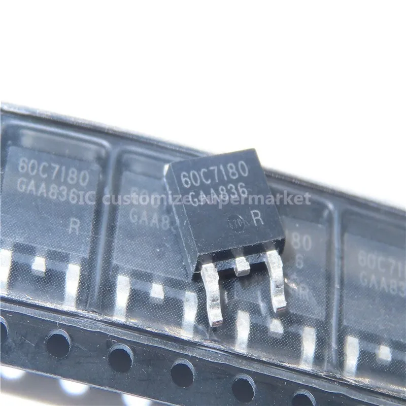 10 قطعة/الوحدة نوي 60C7180 IPD60R180C7TO-252 650V 45A SMD الترانزستور