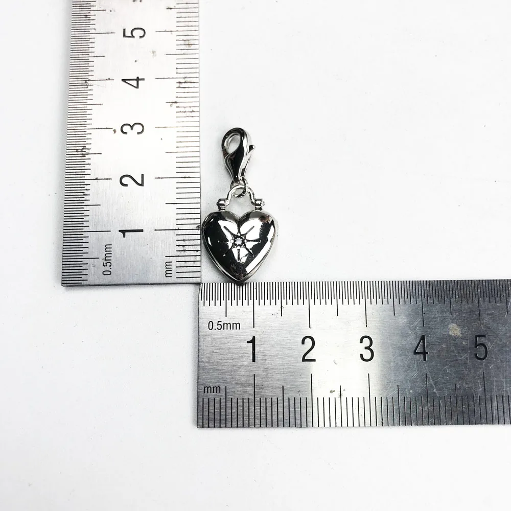 Heart Locket Charms Pendant,2020 Spring Brand New Fashion Jewelry 925 Sterling Silver Romantic Gift For Women Girls Fit Bracelet