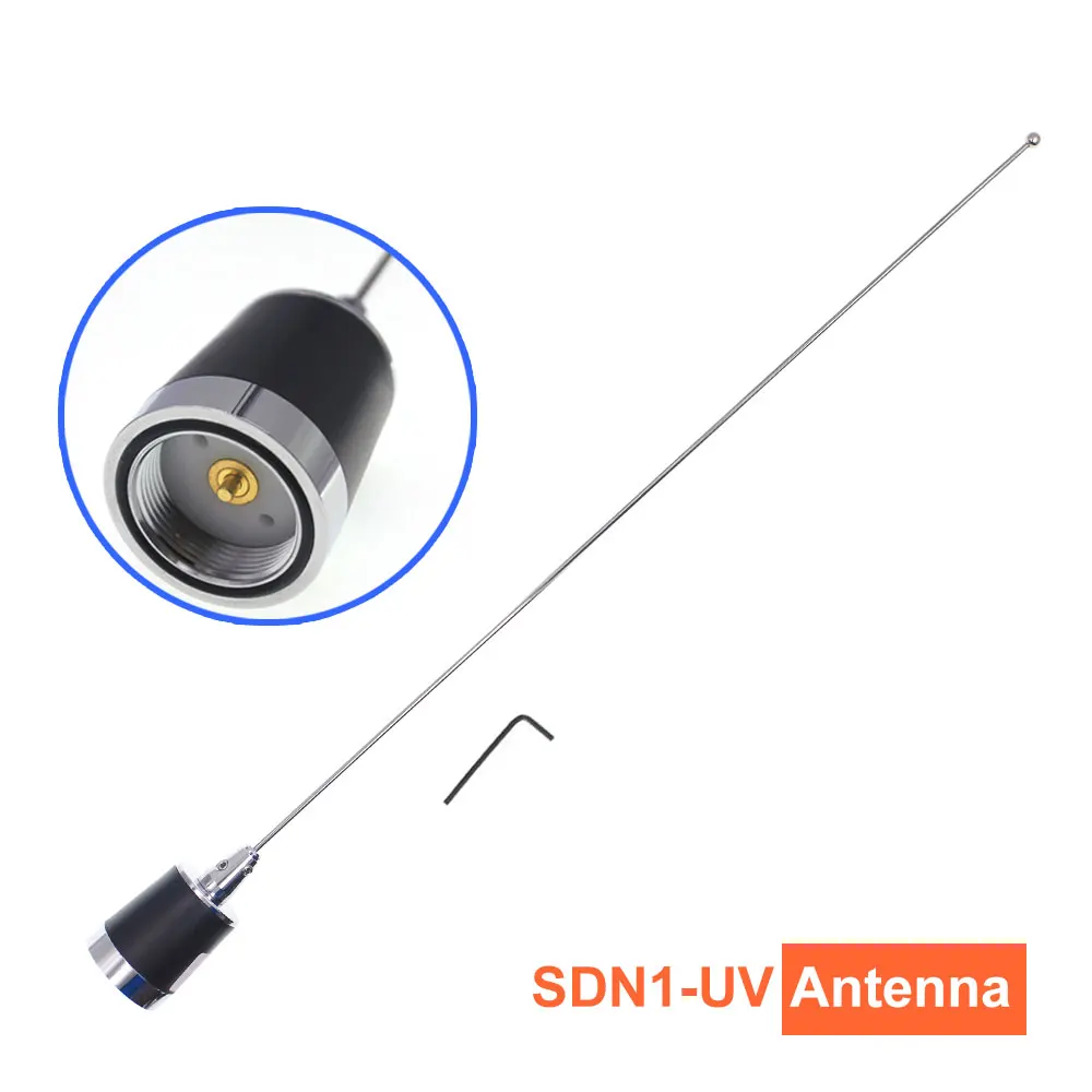 Antena NMO SDN1 dwuzakresowy antena o dalekim zasięgu 2.5/5.0 dBi z kabel zasilający dla ANYTONE AT-778UV AT-779UV samochodu dwukierunkowe Radio