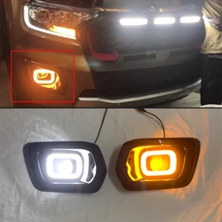 LED DAYTIME RUNNING LIGHT DRL FOG LAMP LIGHTS WITH TURNING SIGNAL FEATURE FOR FORD RANGER T8 Wildtrak  2018 2019 2020 2021