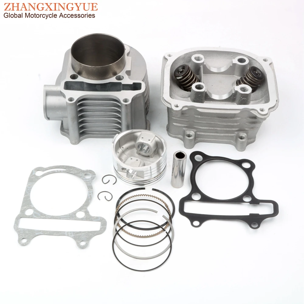 Scooter 63mm Big Bore Cylinder Kit for GY6 125cc 150cc Upgrade 200cc 152QMI 157QMJ ATV Engine Parts