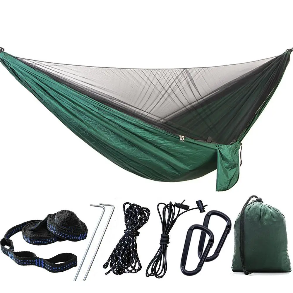 Mosquito nets can be opened automatically and quickly open anti-mosquito hammock outdoor double parachute mosquito net hammock