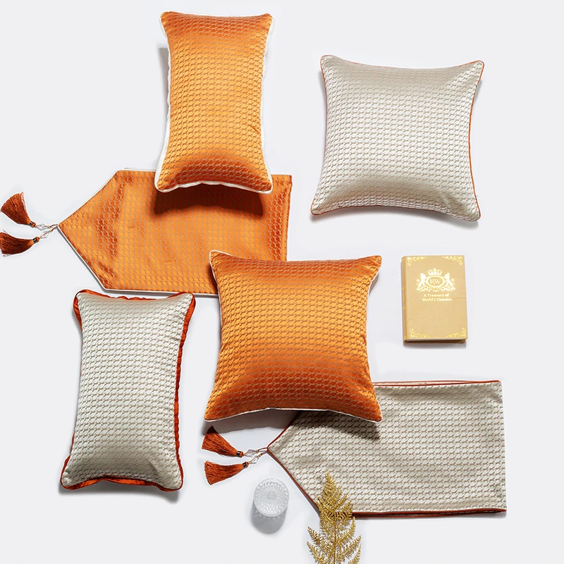Luxury Nordic Throw Pillows Cases, Solid Color Cushion, Lumbar Pillow for Sofa, Seat, Chair, Home Decoration Accessories