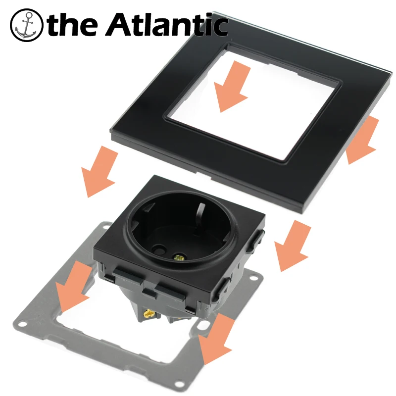 S Series- White Plastic Frame Customize DIY Socket Power Outlet Free Combination Single Double Triple Quadruple Panel