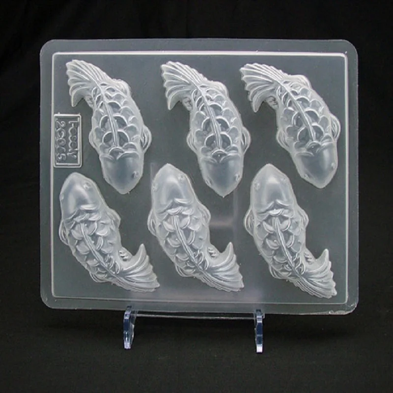 Baking tool six fish PP jelly mold goldfish Chocolate Mold pudding mold