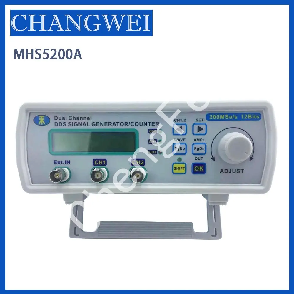 MHS5200A full digital control DDS dual channel function arbitrary wave signal source generator frequency counter counting