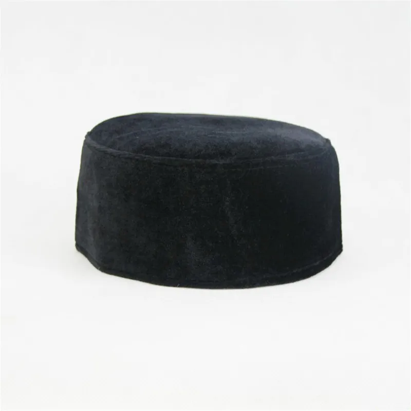 Cappello da uomo musulmano inverno caldo velluto cappelli da preghiera Islam cappello da uomo cappellino islamico Hijab cappellino arabo Musulman copricapo