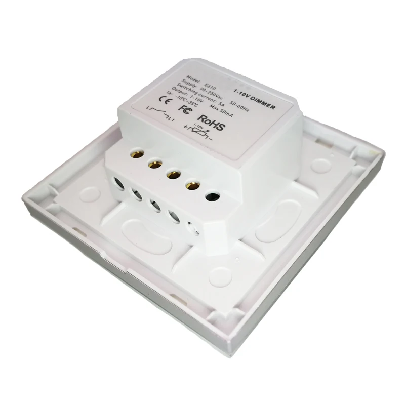 Imagem -02 - Ltech-led Dimmer Wall Mount Controller Entrada de Alta Tensão on Off Switch Painel de Botão Manual sem Fio Dim 010v ac 110v 240v Novo