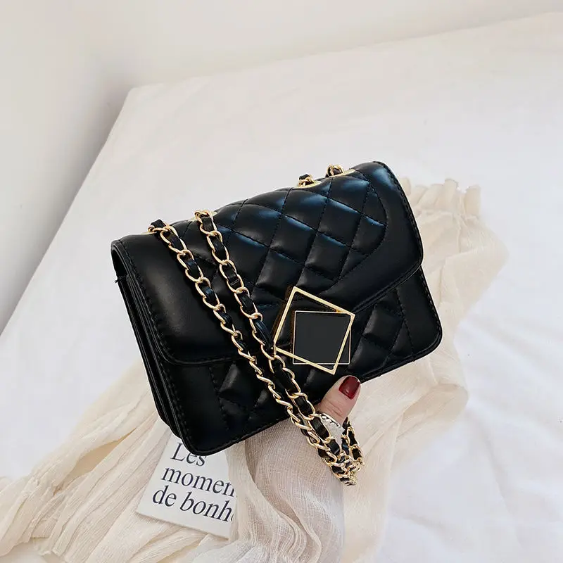 New Fashion Luxury Chain Shoulder Bags Mini Crossbody Bags For Women Vintage High Quality Zipper Handbags Tote Female Flap Purse