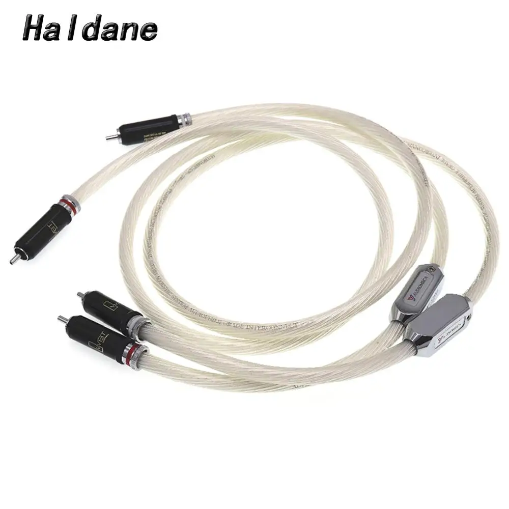 Haldane Pair HIFI Music Beetle Fever Audio Cable RCA Lotus Tube Amplifier Signal Cable 2RCA Male to Male Interconnect Cable