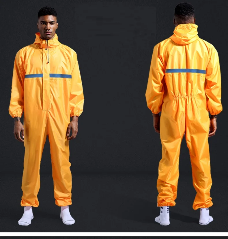 Salopette imperméable imperméable à capuche combinaison réfléchissante vêtements de travail anti-pou