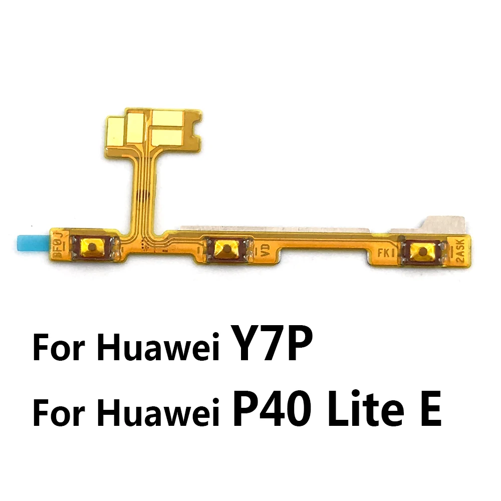 Power Volume Flex For Huawei Y9S Y6P Y8S Y8P Y7P Y6S P40 Lite 5G / P40 Lite E Power On Off Key Button Ribbon Cable Parts