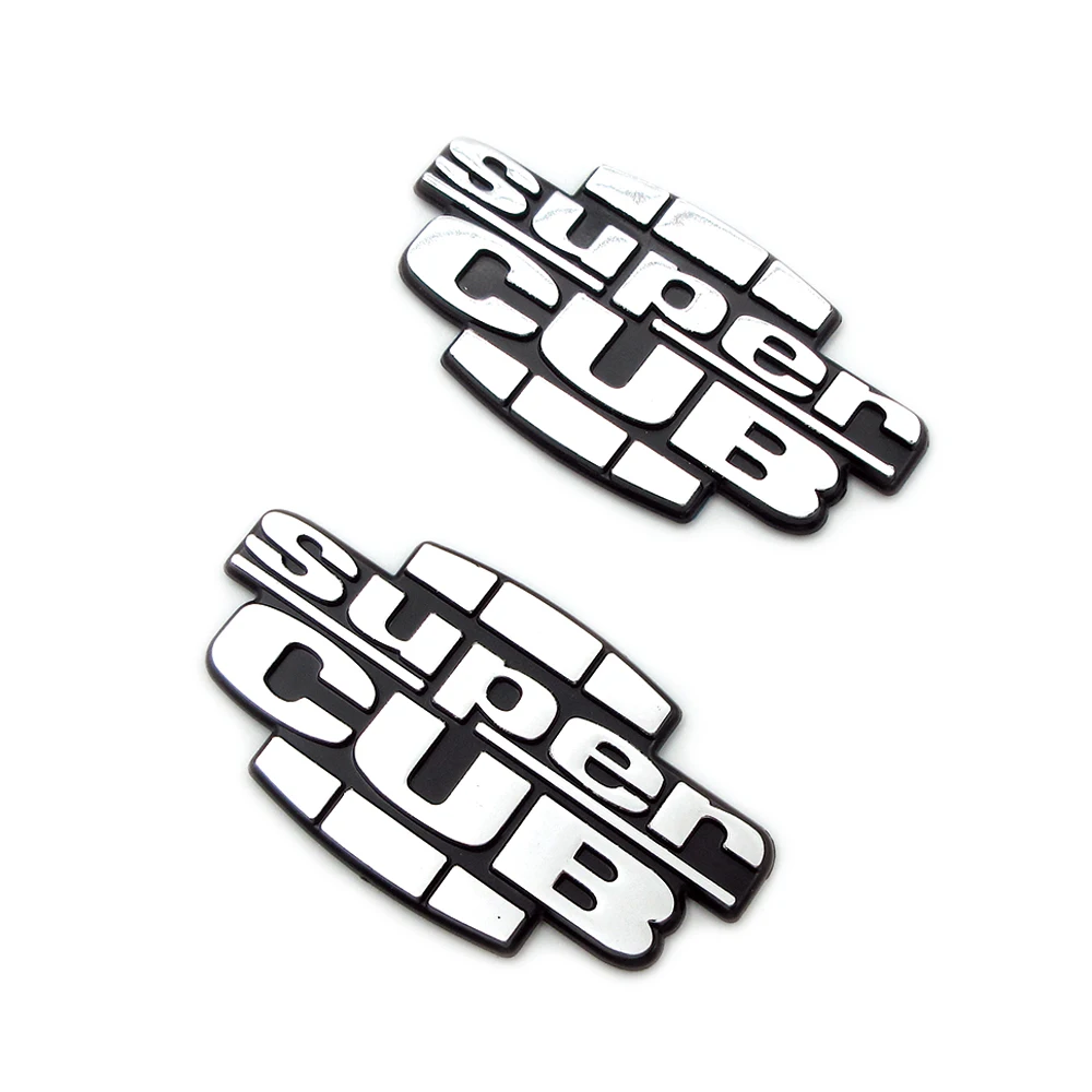 Motorcycle Fuel Gas Tank Supercub Emblem Badge Decoration Decal Sticker For Honda Super CUB C70 90 C125 High Quality ABS Plastic